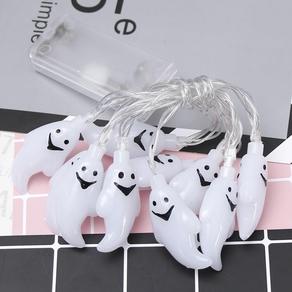 Halloween Ghost Fairy Lights LED String Lights Decorative Ghost Shaped Lights for Garden | Bedroom | Tree and Party Decoration