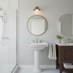 Contemporary Brass Wall Light for Living Room and Bedroom — Ashbury Home & Living