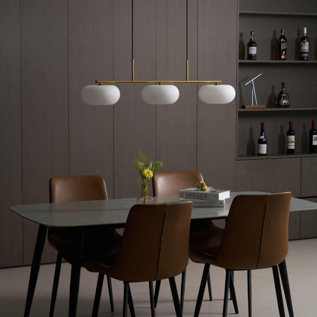 Modern Glass Pendant Light With Tri-Colour LED Glow — Ashbury Home & Living