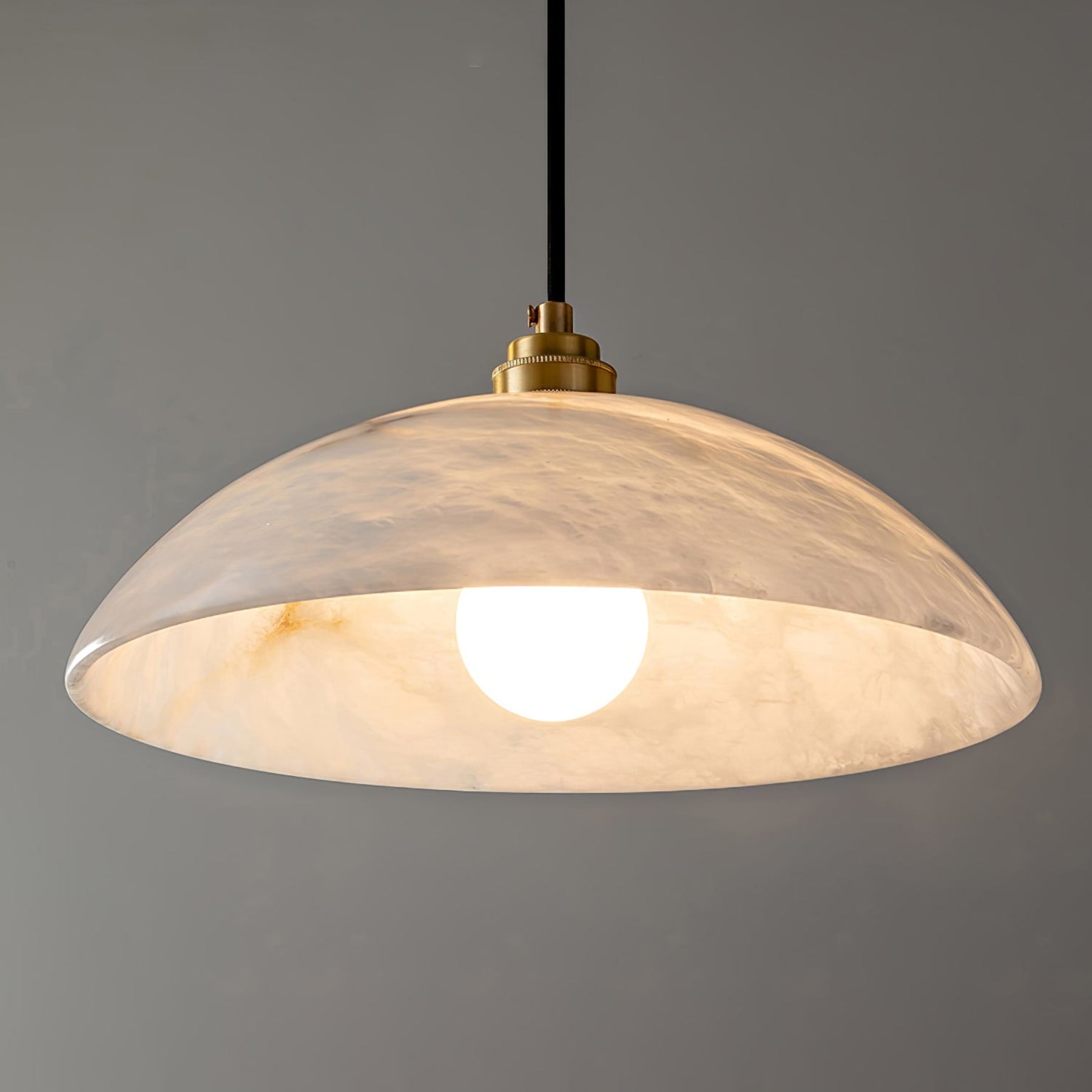 Modern Marble and Copper Pendant Light for Dining Room — Ashbury Home & Living