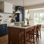 Modern Brass Pendant Light With Ceramic Shades for Dining Room — Ashbury Home & Living