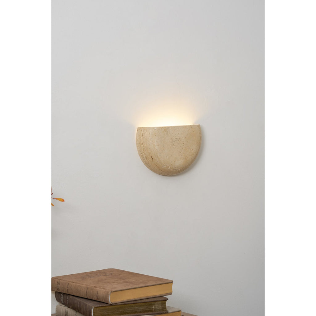 Modern Travertine Stone Wall Light for Living Room — Ashbury Home & Living