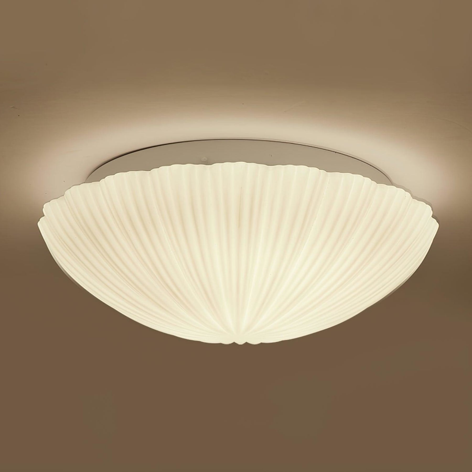 Modern Glass Flush Mount Ceiling Light — Ashbury Home & Living