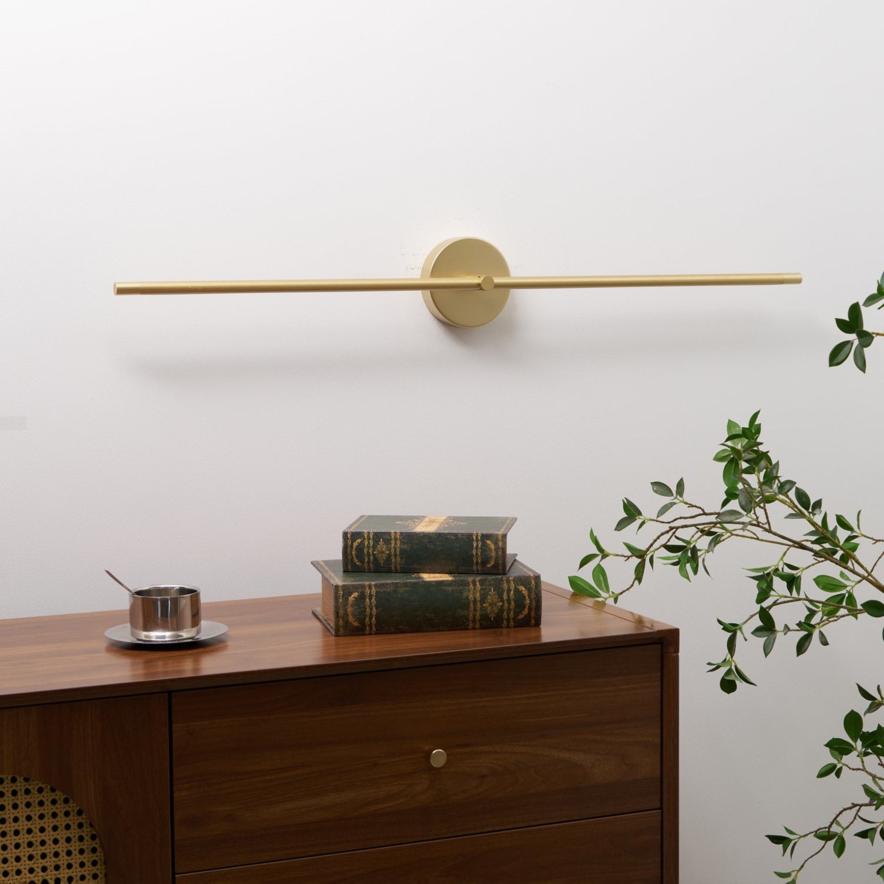 Minimalist Metal Linear Wall Light With Warm LED Glow — Ashbury Home & Living