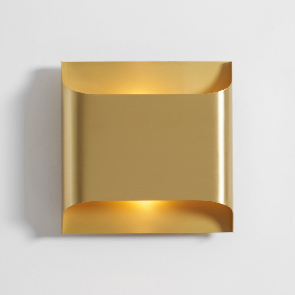 Modern Brass Wall Light With Warm LED Glow for Living Room — Ashbury Home & Living