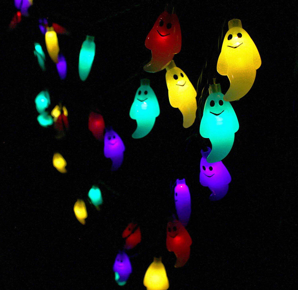 Halloween Ghost Fairy Lights LED String Lights Decorative Ghost Shaped Lights for Garden | Bedroom | Tree and Party Decoration