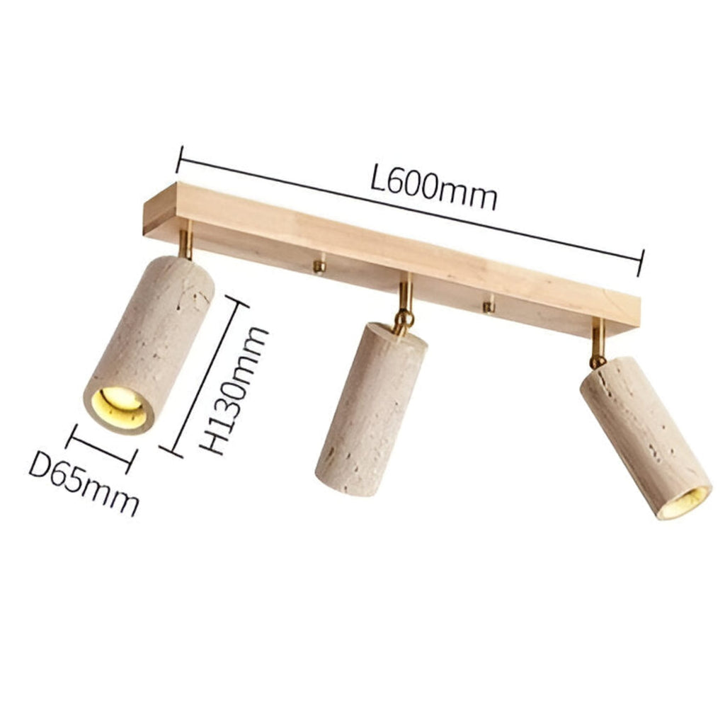 Modern Stone Linear Ceiling Light With Warm White Glow — Ashbury Home & Living
