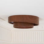 Scandinavian Wood Flush Mount Ceiling Light for Living Room — Ashbury Home & Living