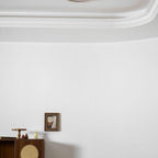 Modern Travertine Flush Mount Ceiling Light With Slim Profile — Ashbury Home & Living