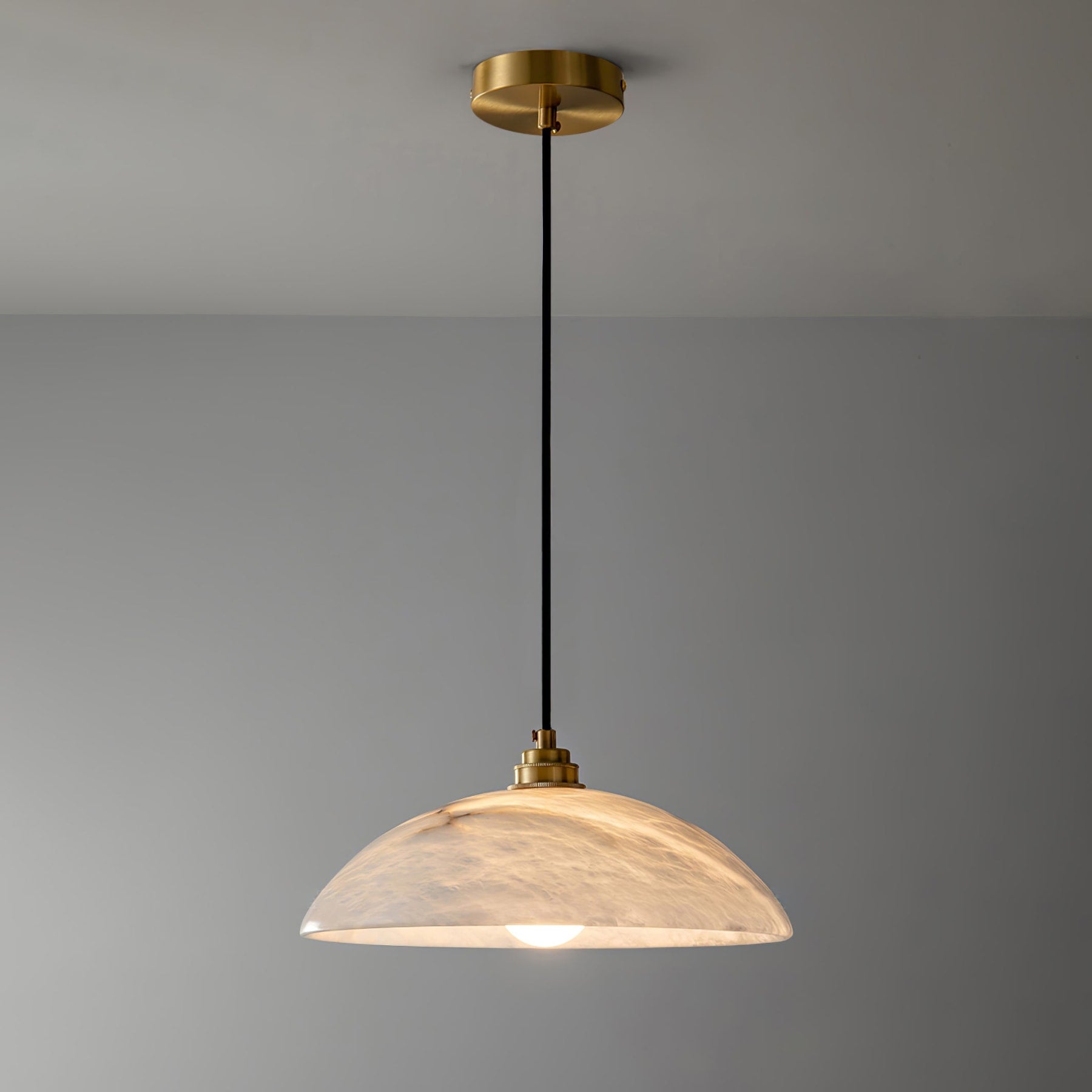 Modern Marble and Copper Pendant Light for Dining Room — Ashbury Home & Living