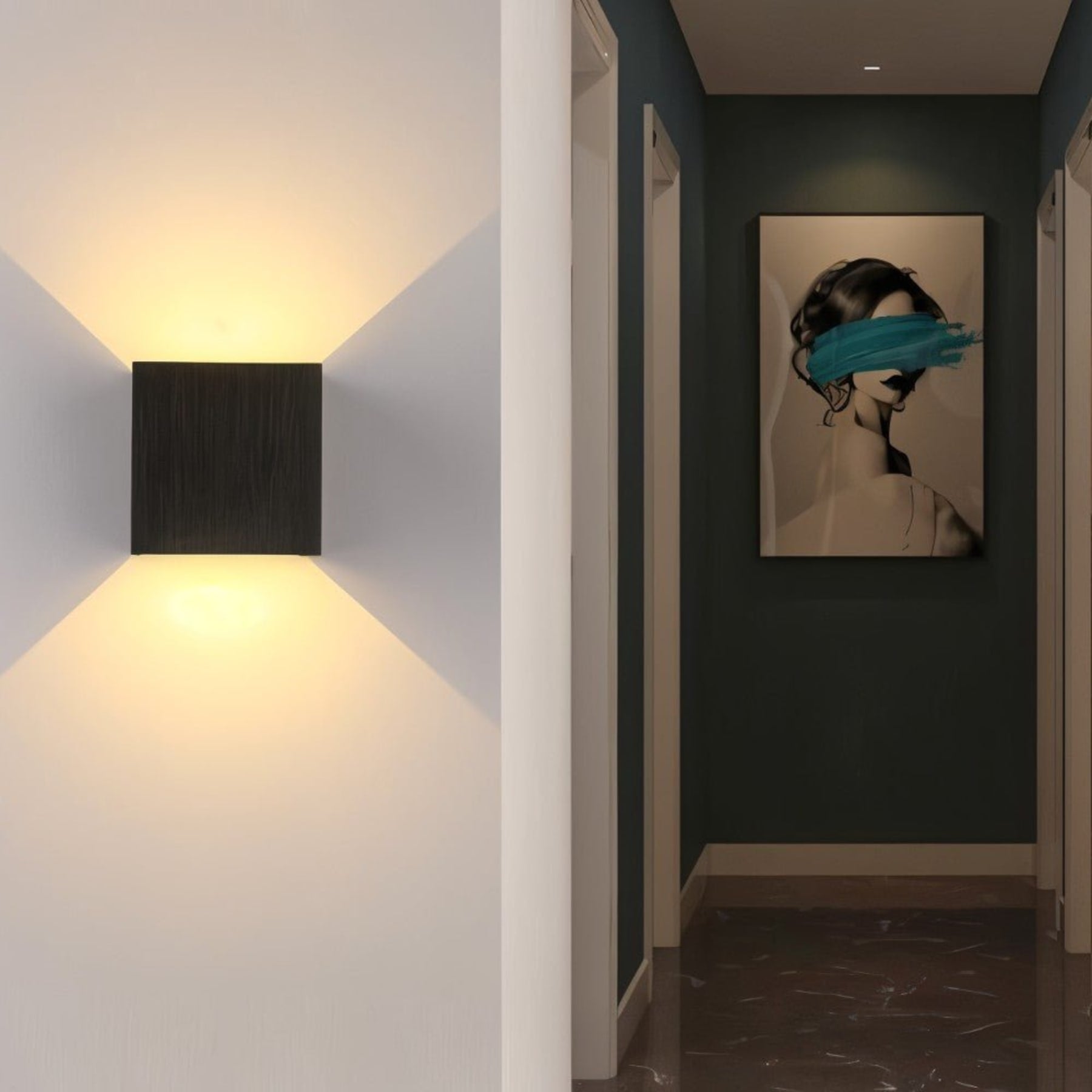 Modern Aluminium Wall Light for Living Room and Hallway — Ashbury Home & Living