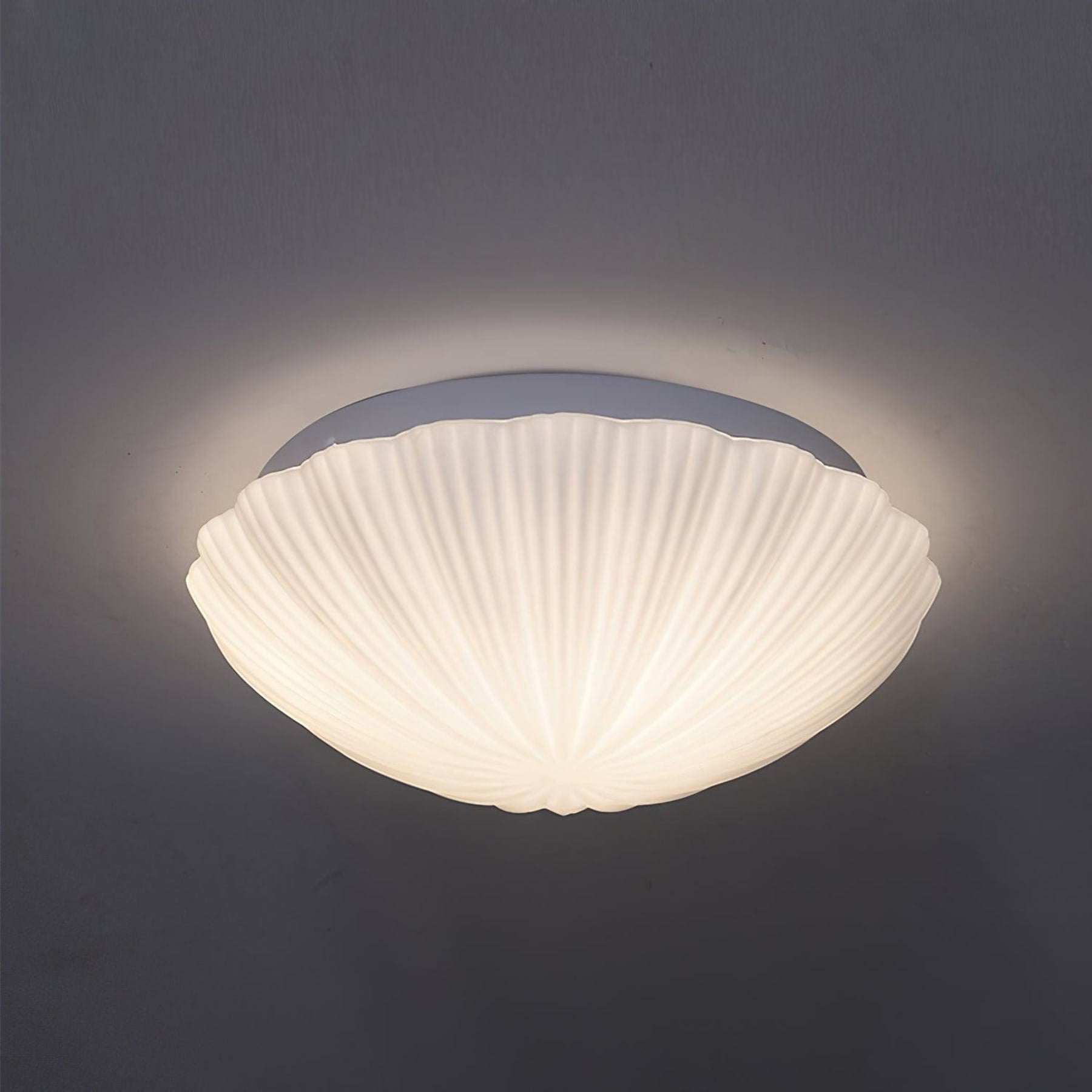 Modern Glass Flush Mount Ceiling Light — Ashbury Home & Living