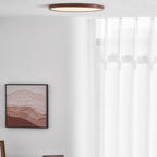 Minimalist Wood Flush Mount Ceiling Light With Slim Profile — Ashbury Home & Living