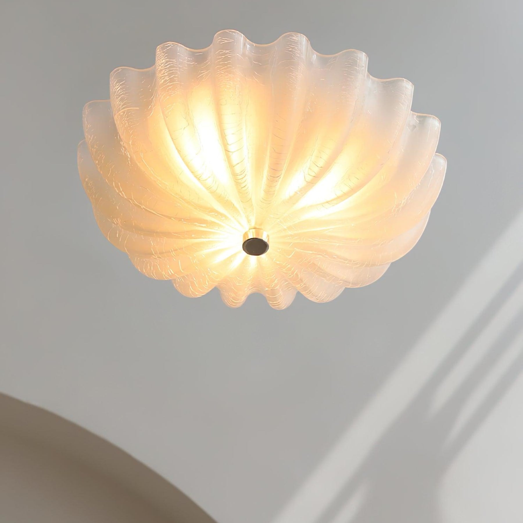 Vintage Glass Flush Mount Ceiling Light for Living Room — Ashbury Home & Living