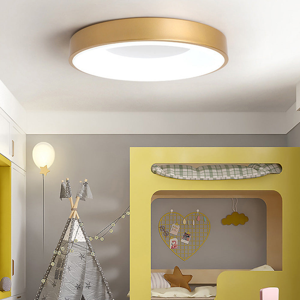 Round Flush Mount Ceiling Light with Diffuser