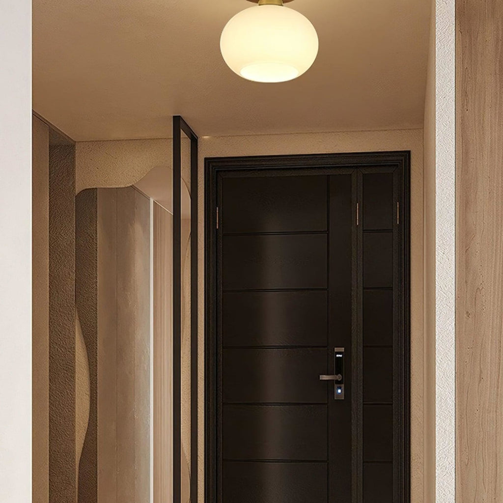 Modern Solid Wood Semi-Flush Ceiling Light for Living Room — Ashbury Home & Living