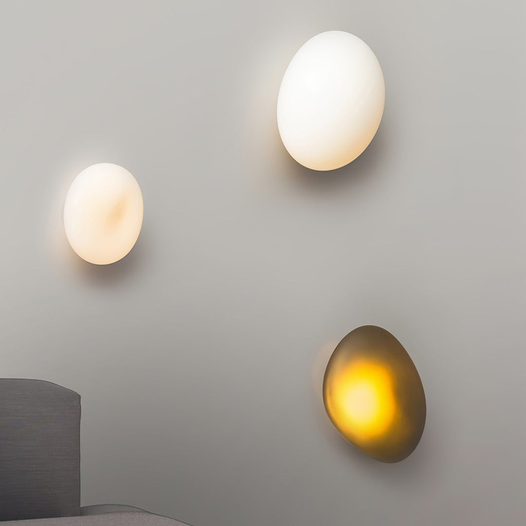 Modern Glass Wall Light With Warm Glass Shades — Ashbury Home & Living