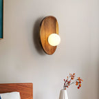 Modern Wood and Glass Wall Light for Living Room — Ashbury Home & Living