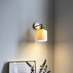Vintage Brass Wall Light With Ceramic Detailing — Ashbury Home & Living