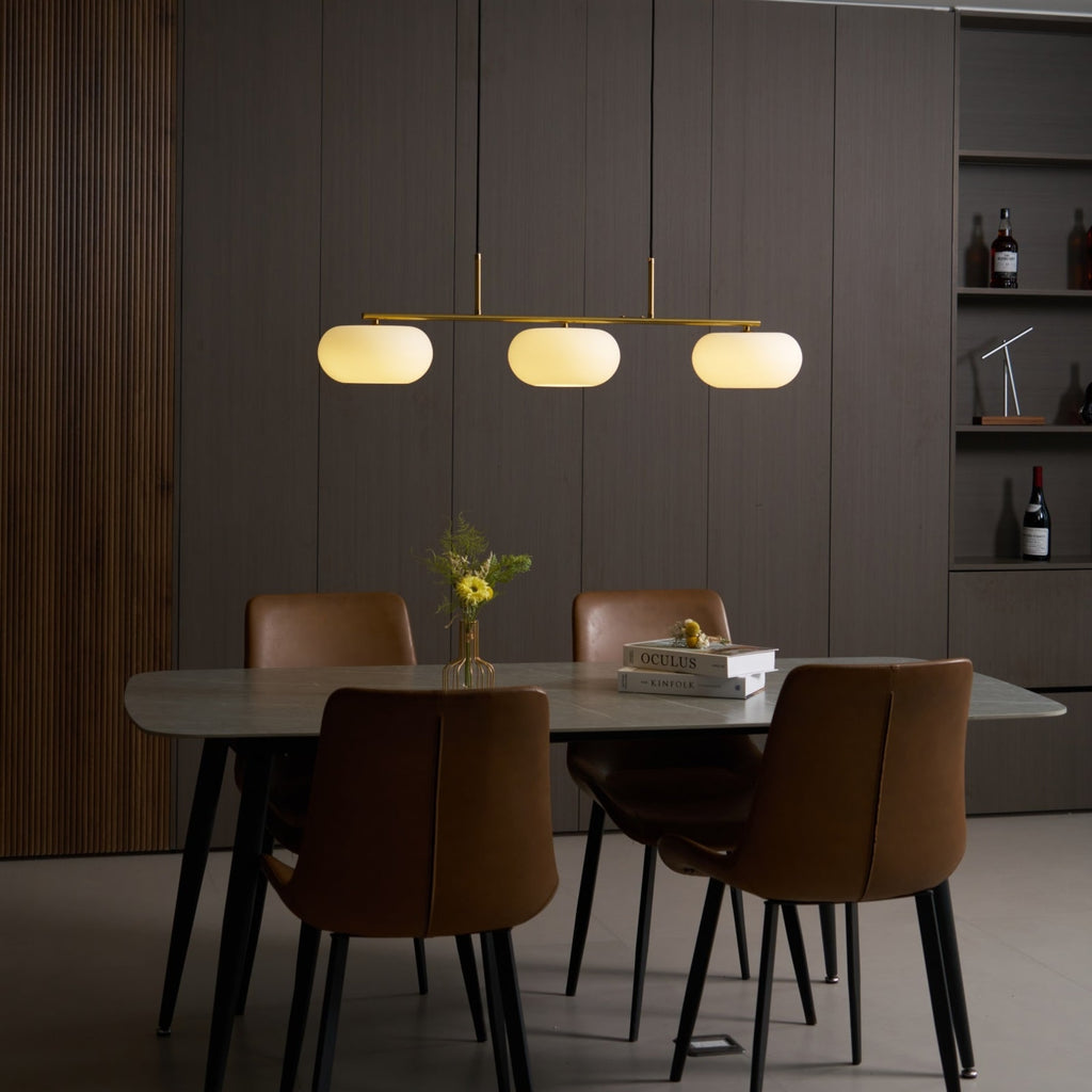 Modern Glass Pendant Light With Tri-Colour LED Glow — Ashbury Home & Living
