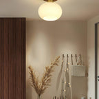 Modern Solid Wood Semi-Flush Ceiling Light for Living Room — Ashbury Home & Living