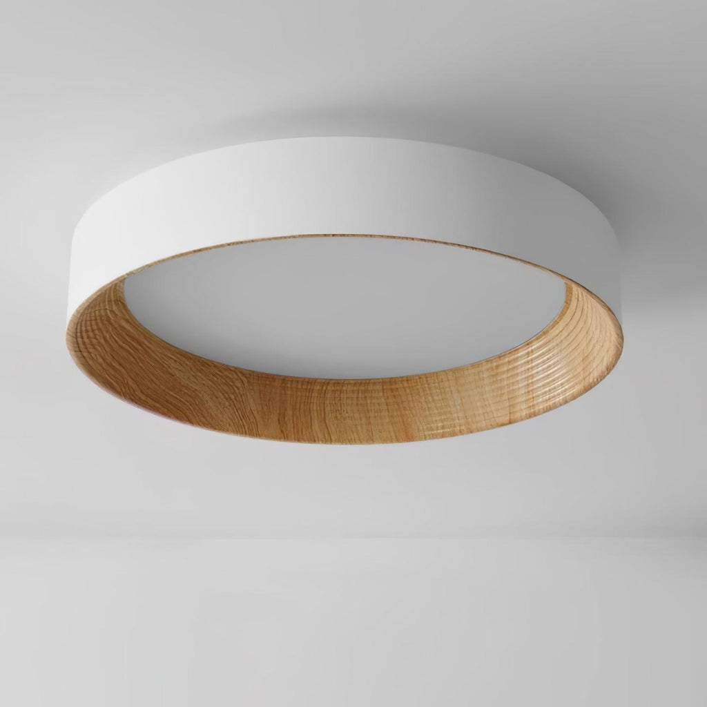 Scandinavian Wood Flush Mount Ceiling Light for Living Room — Ashbury Home & Living