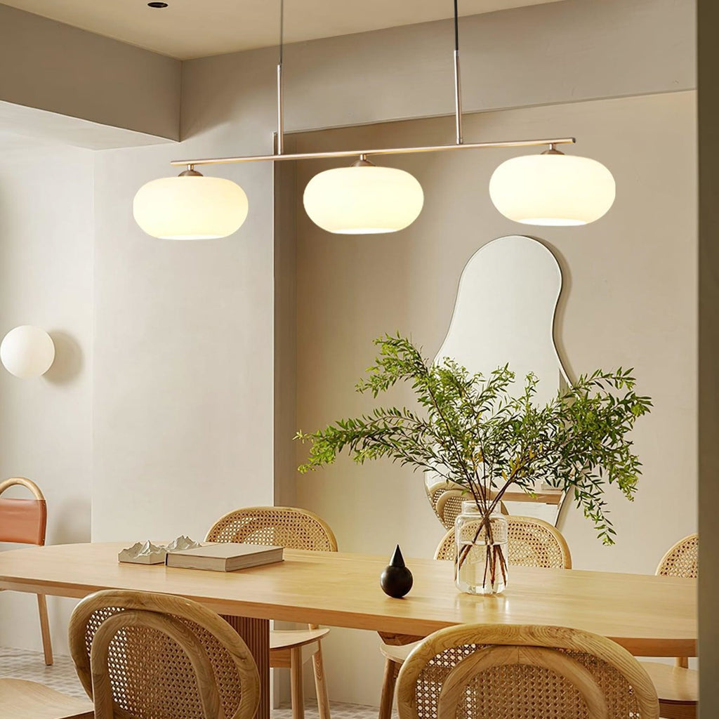 Modern Glass Pendant Light With Tri-Colour LED Glow — Ashbury Home & Living