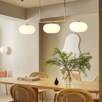 Modern Glass Pendant Light With Tri-Colour LED Glow — Ashbury Home & Living