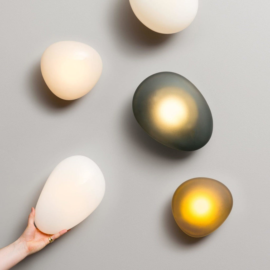 Modern Glass Wall Light With Warm Glass Shades — Ashbury Home & Living