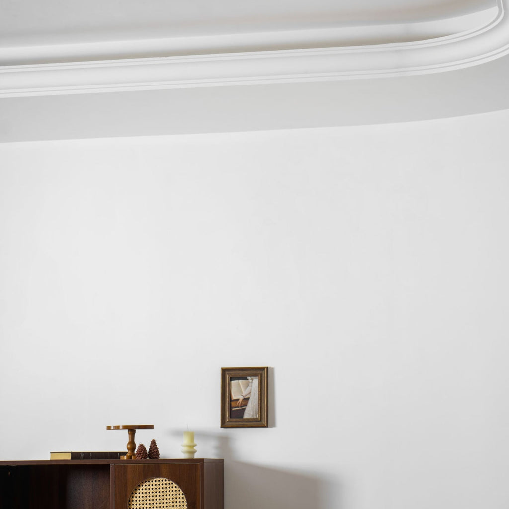 Modern Travertine Flush Mount Ceiling Light With Slim Profile — Ashbury Home & Living