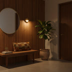 Contemporary Copper Wall Light With Dimmable Tri-Colour Glow — Ashbury Home & Living