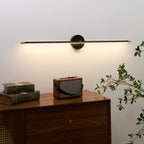 Minimalist Metal Linear Wall Light With Warm LED Glow — Ashbury Home & Living