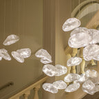 Minimalist Cloud Glass Pendant Light LED Light With Adjustable Cable