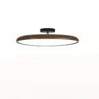 Scandinavian Wood-Effect Flush Mount Ceiling Light With Tri-Colour Glow — Ashbury Home & Living