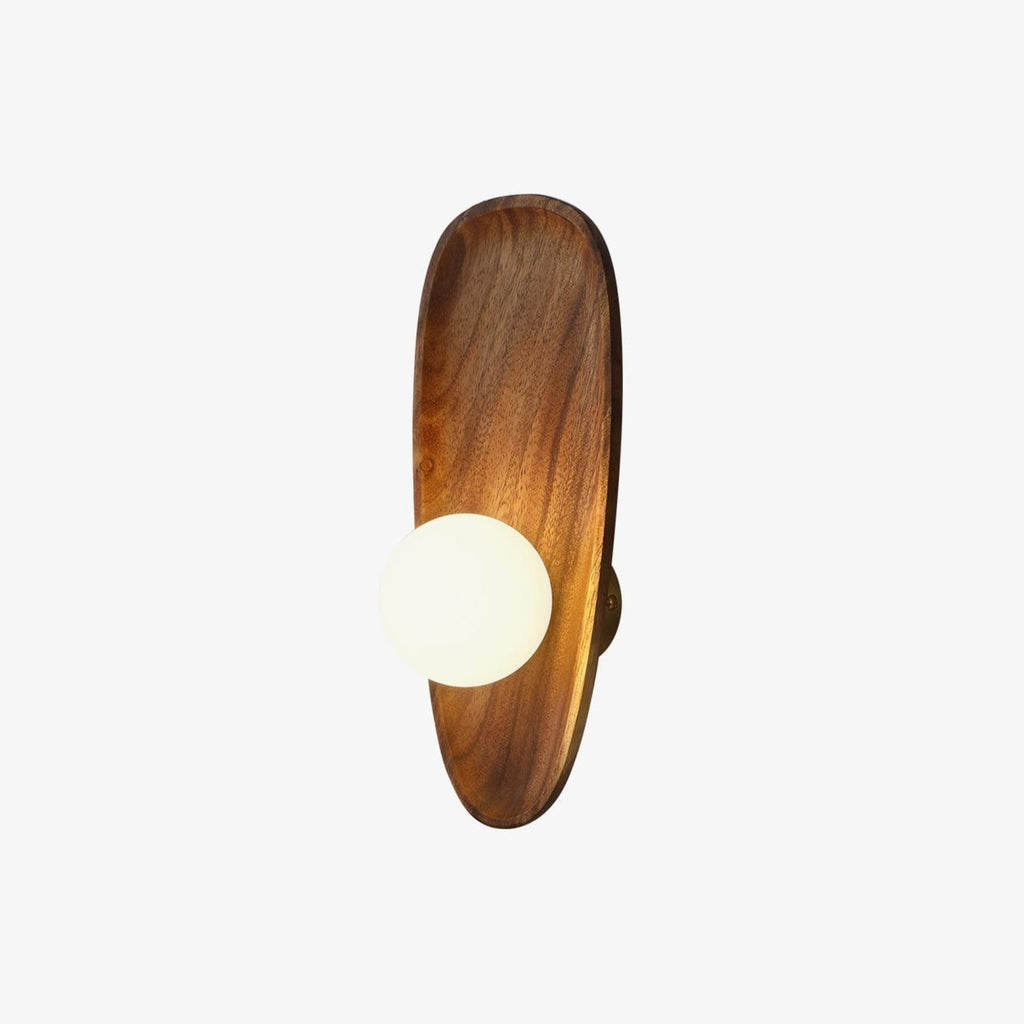 Modern Wood and Glass Wall Light for Living Room — Ashbury Home & Living