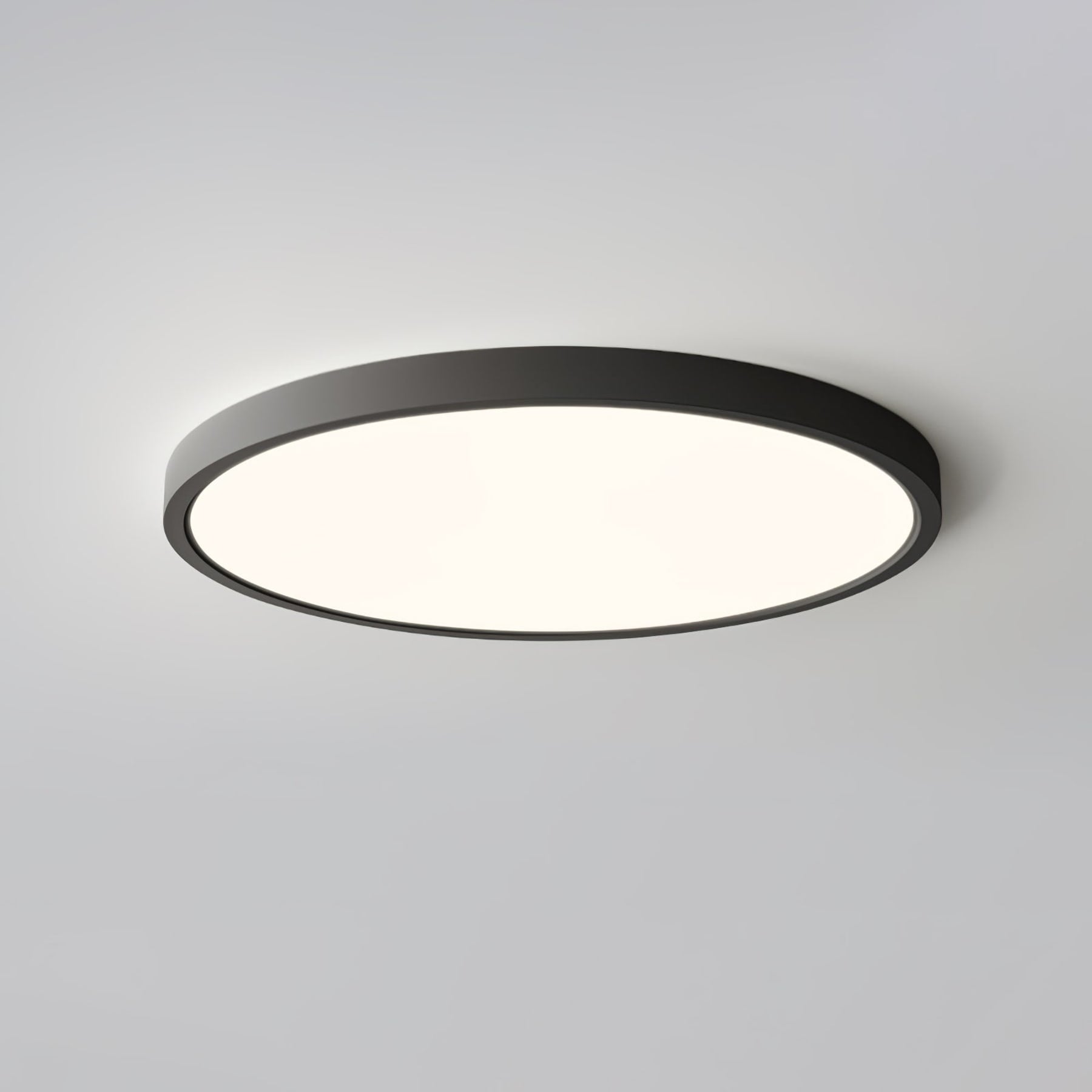 Minimalist Iron Flush Mount Ceiling Light With Slim Low-Profile Design — Ashbury Home & Living