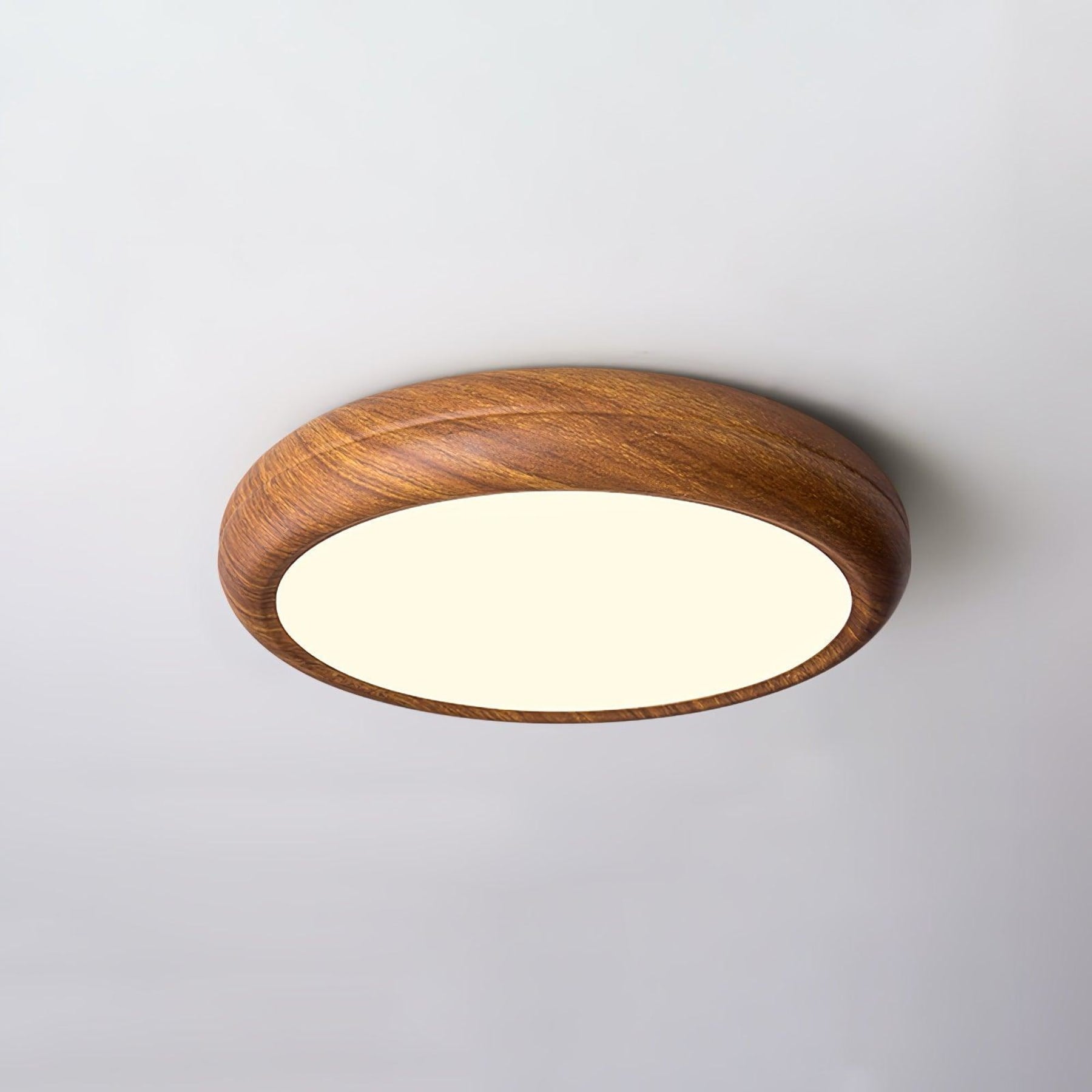 Scandinavian Wood Flush Mount Ceiling Light for Living Room — Ashbury Home & Living