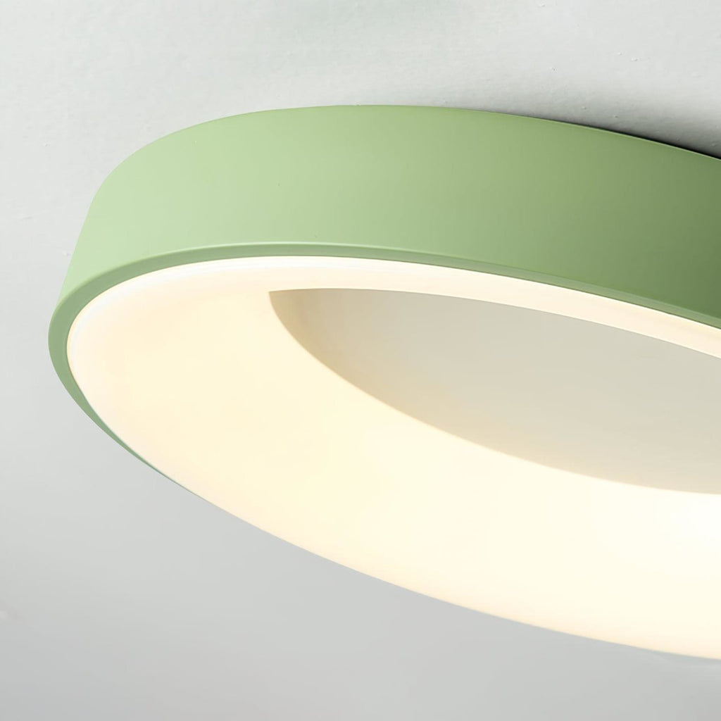 Modern Wrought Iron Flush Mount Ceiling Light With Tri-Colour LED Glow — Ashbury Home & Living