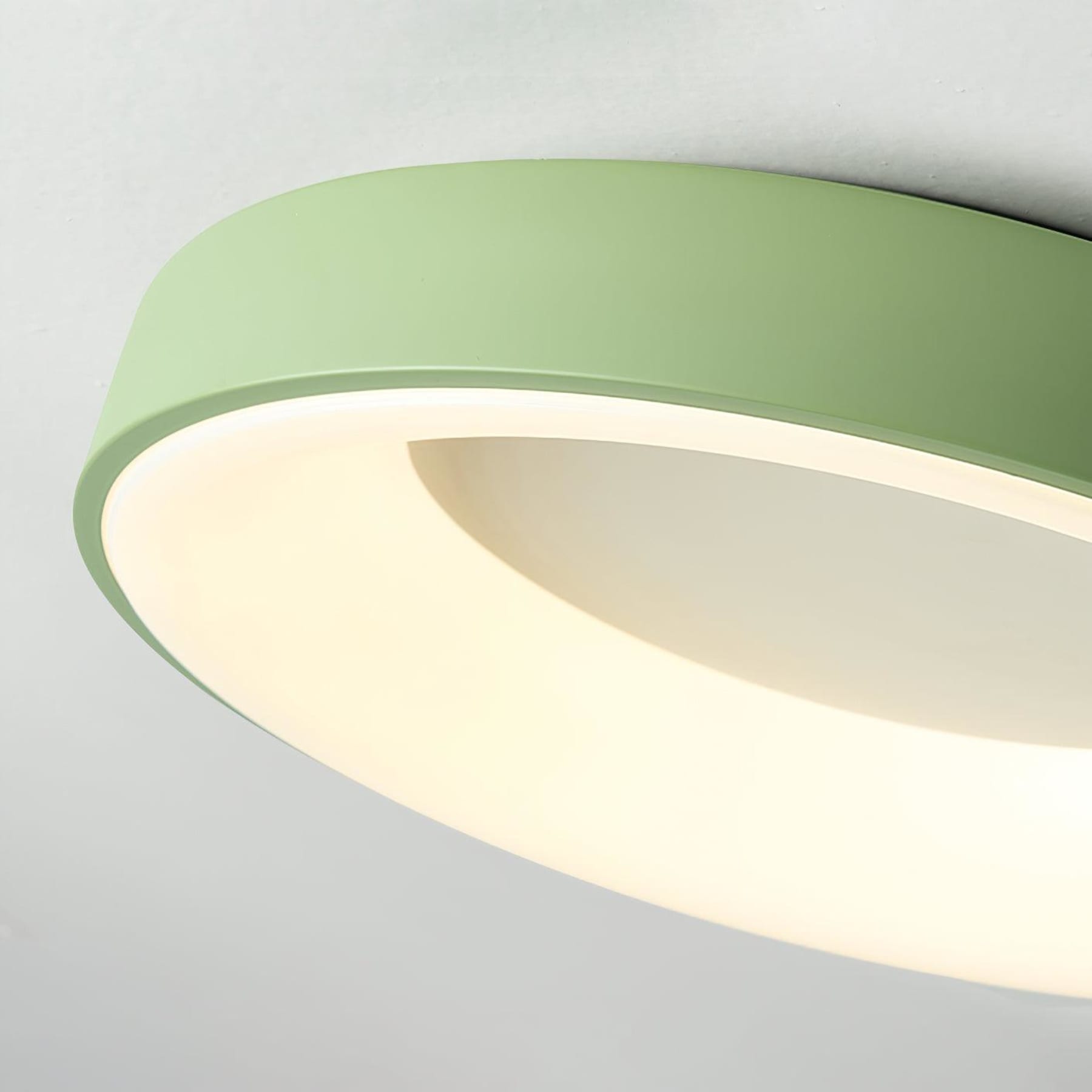 Modern Wrought Iron Flush Mount Ceiling Light With Tri-Colour LED Glow — Ashbury Home & Living