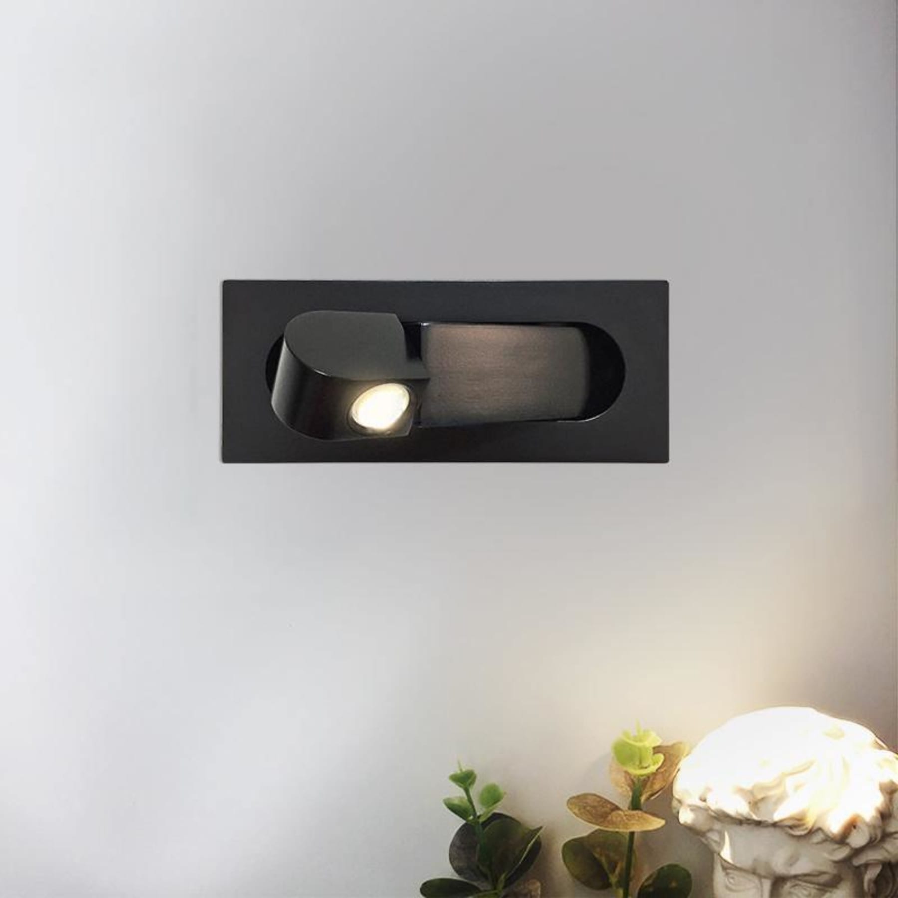 Modern Aluminium Wall Light for Bedroom and Living Room in Matt Black — Ashbury Home & Living