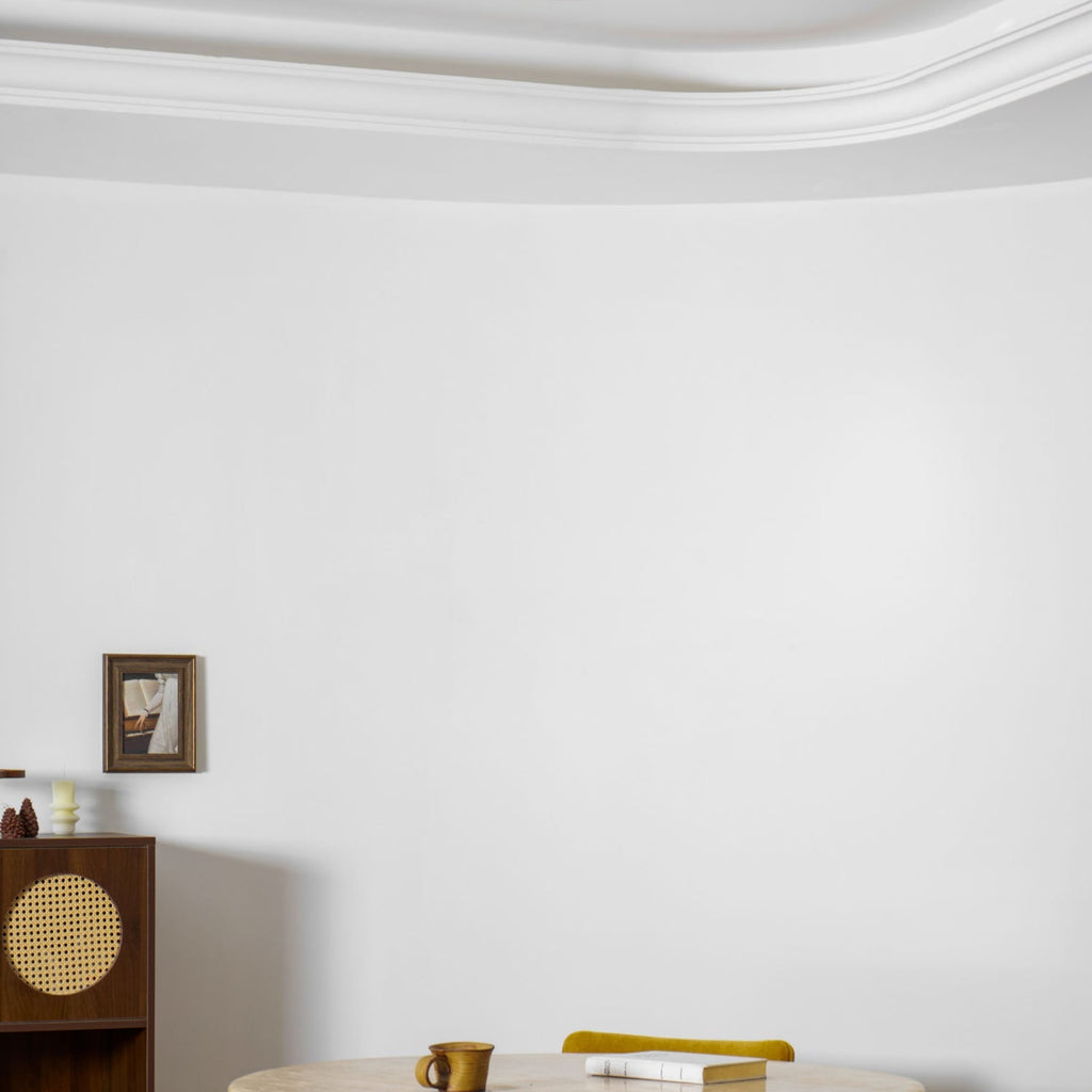 Modern Travertine Flush Mount Ceiling Light With Slim Profile — Ashbury Home & Living