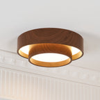 Scandinavian Wood Flush Mount Ceiling Light for Living Room — Ashbury Home & Living