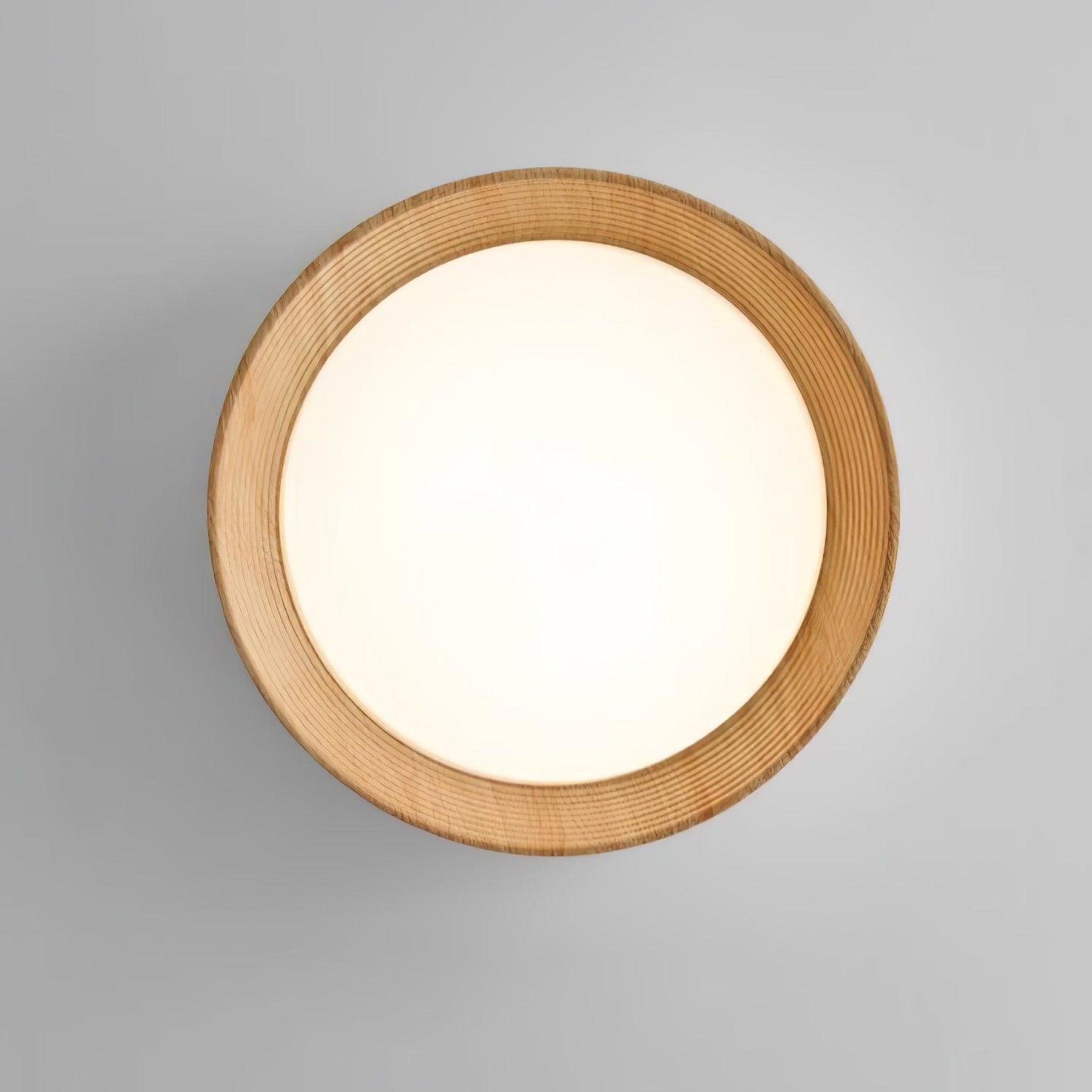 Scandinavian Wood Flush Mount Ceiling Light for Living Room — Ashbury Home & Living