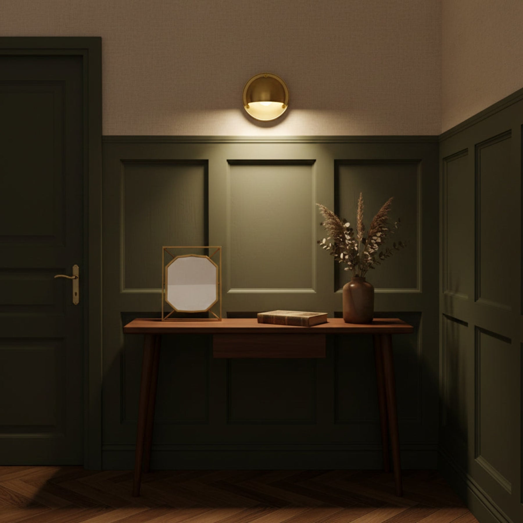 Contemporary Copper Wall Light With Dimmable Tri-Colour Glow — Ashbury Home & Living