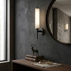 Modern Metal and Faux Alabaster Wall Light for Living Room — Ashbury Home & Living