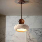 Modern Wood And Concrete Pendant Light With Warm LED Glow — Ashbury Home & Living