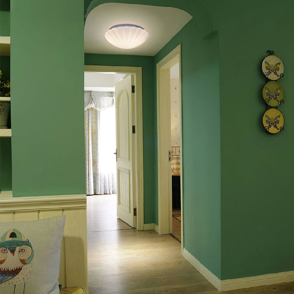 Modern Glass Flush Mount Ceiling Light — Ashbury Home & Living