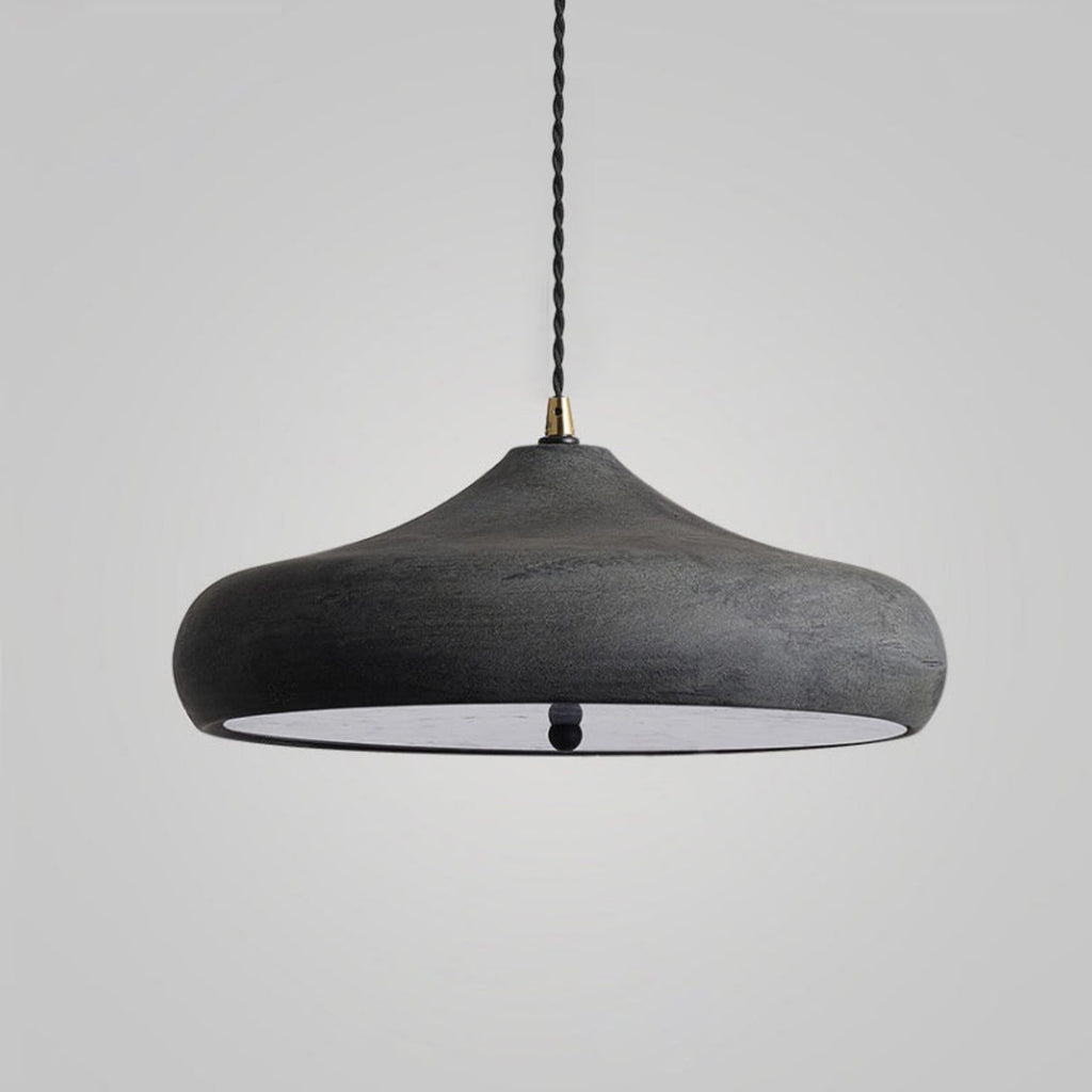 Contemporary Iron Pendant Light With Warm LED Glow in D 30cm x H 15cm / ∅ 11.8″ x H 5.9″ — Ashbury Home & Living