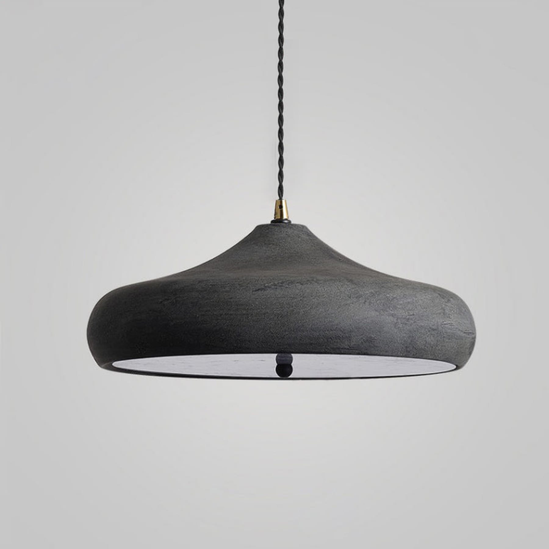 Contemporary Iron Pendant Light With Warm LED Glow in D 30cm x H 15cm / ∅ 11.8″ x H 5.9″ — Ashbury Home & Living