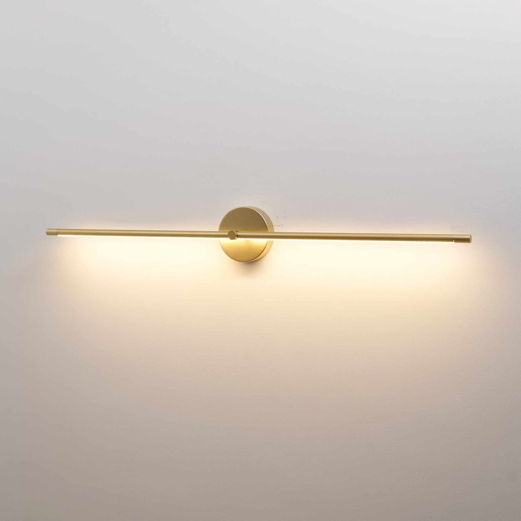 Minimalist Metal Linear Wall Light With Warm LED Glow — Ashbury Home & Living